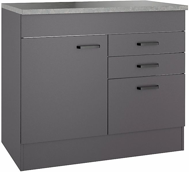 OPTIFIT Spülenschrank "OPTImulti" Breite 100 cm, mit 1 Tür, 2 Schubkästen, günstig online kaufen