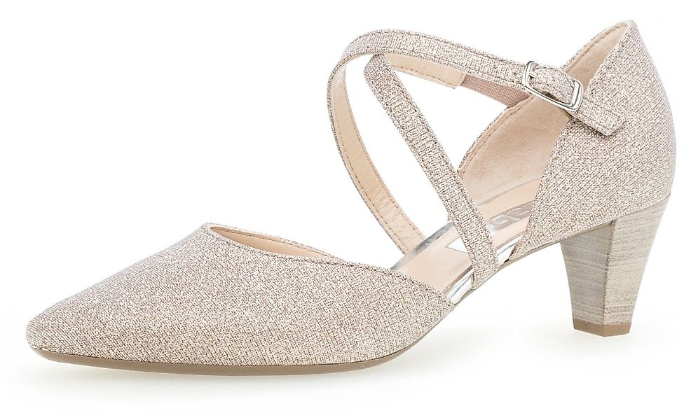 Gabor Spangenpumps in glitzernder Optik günstig online kaufen