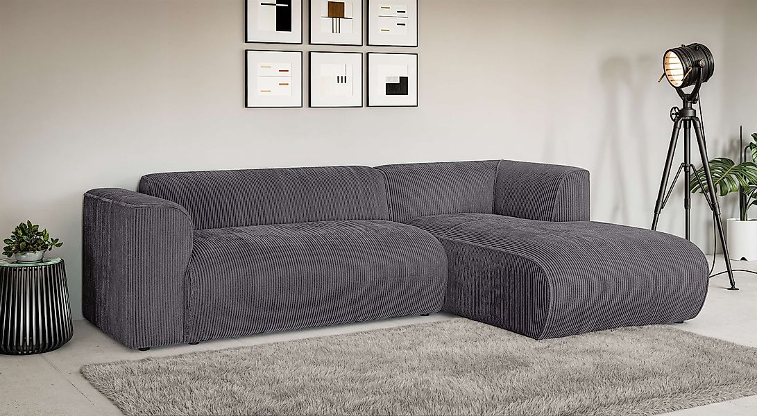 Home affaire Ecksofa »MERID L-Form (257 cm), zeitlos & stilvolles Design,« günstig online kaufen