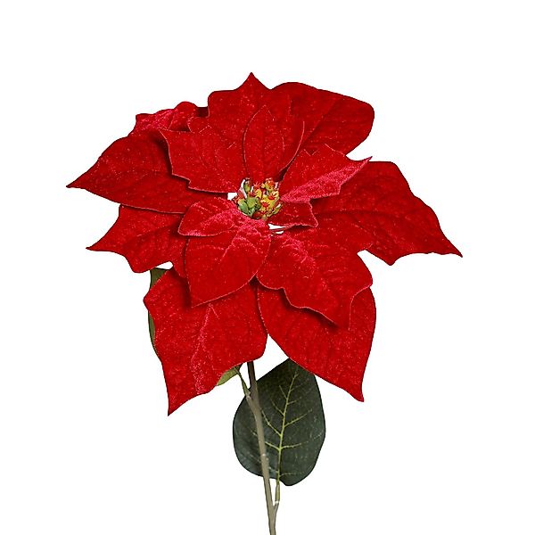Kunstblume Samt-Weihnachtsstern rot DP Dekoblumen künstliche günstig online kaufen