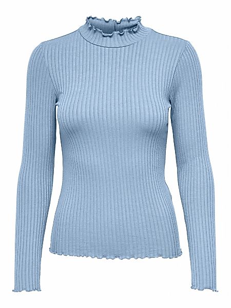 JDY Langarmbluse "JDYFRANSISKA L/S HIGHNECK TOP JRS NOOS", mit gewellten Sä günstig online kaufen