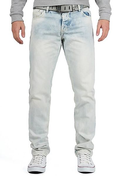 Cipo & Baxx 5-Pocket-Jeans Hose BA-CD319X Hellblau (1-tlg) mit dicker Ziern günstig online kaufen