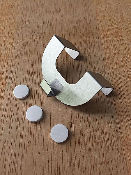 HOME WOHNIDEEN Gardinenhaken EDWARD, Ösenrollos, (Set, 2-St), U-Fensterhake günstig online kaufen