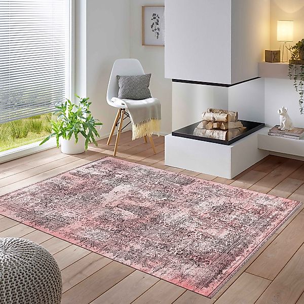 SIMPEX24 Teppich Vintage Design, Rechteckig, Höhe: günstig online kaufen