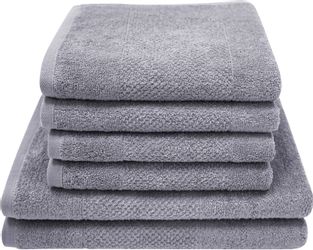 Dyckhoff Handtuch Set "Popcorn Streifen" Set 6 Stk. Walkfrottier 2 Badetüch günstig online kaufen