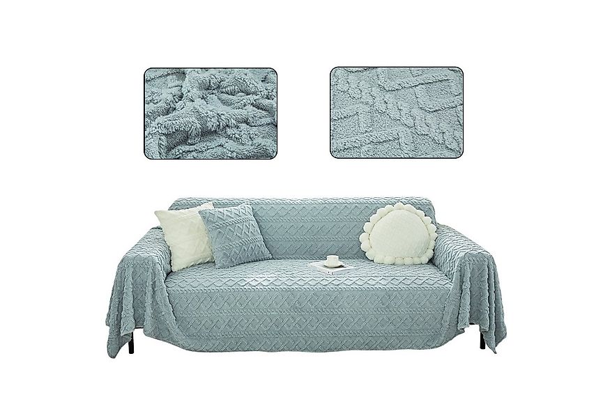 Rosnek Sofaschoner Plüsch Sofa Überzug Sofabezug Sofadecke Schonbezug 1 2 3 günstig online kaufen