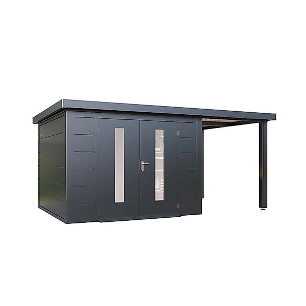 Finnhaus Wolff Metall-Gerätehaus Elvar 5424 Anthrazit günstig online kaufen