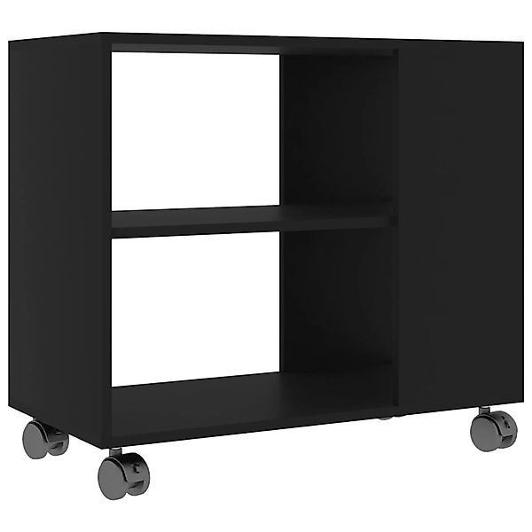 vidaXL Beistelltisch Schwarz 70x35x55 cm Holzwerkstoff günstig online kaufen