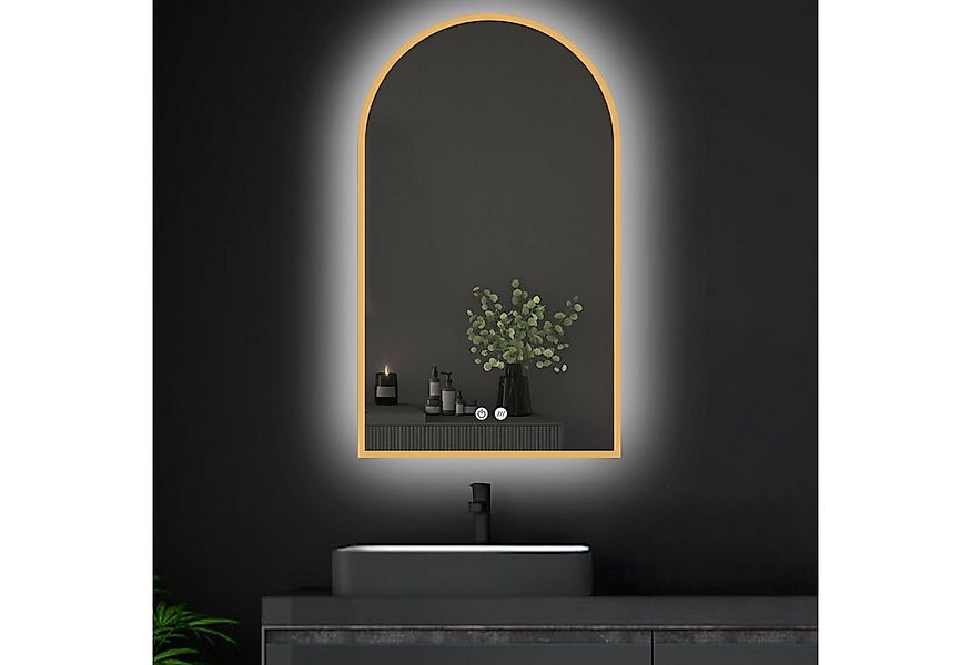 Apejoy Badspiegel 50x90cm Arch LED Wandspiegel mit Metal Rahmen (und Antibe günstig online kaufen