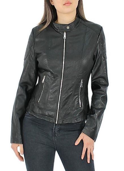 dy_mode Lederimitatjacke Stylische Damen Kunstlederjacke – Coole Kurzjacke günstig online kaufen