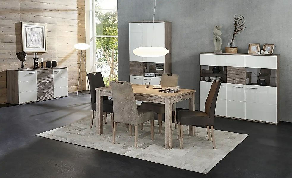 Esstisch  ausziehbar Dekora ¦ holzfarben ¦ Maße (cm): B: 90 H: 76 Tische > günstig online kaufen