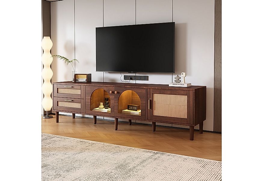 autolock TV-Schrank TV-Konsolentisch mit echtem Rattandesign,TV-Board günstig online kaufen