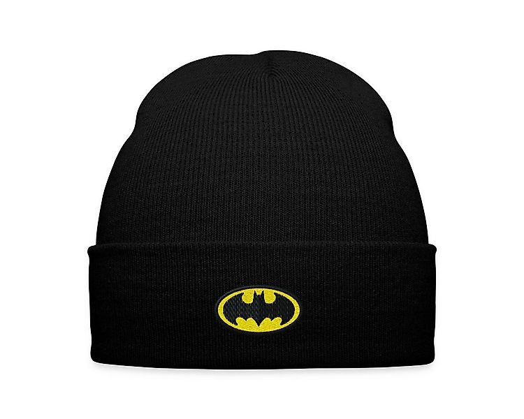 Spreadshirt Beanie DC Comics Batman Original Logo Stick Bestickte Wintermüt günstig online kaufen