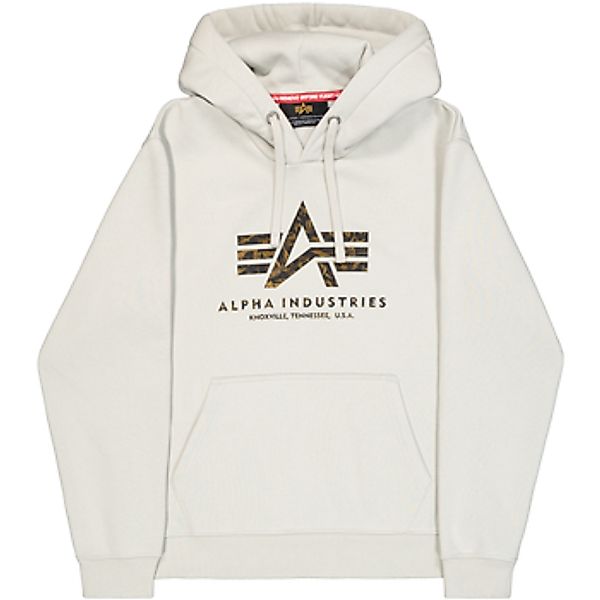 Alpha Industries  Sweatshirt Basic Hoodie BL Effect Print - stone günstig online kaufen