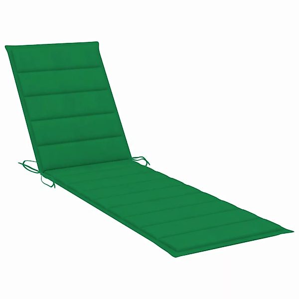 Sonnenliegen-auflage Grün 200x50x4 Cm Stoff günstig online kaufen