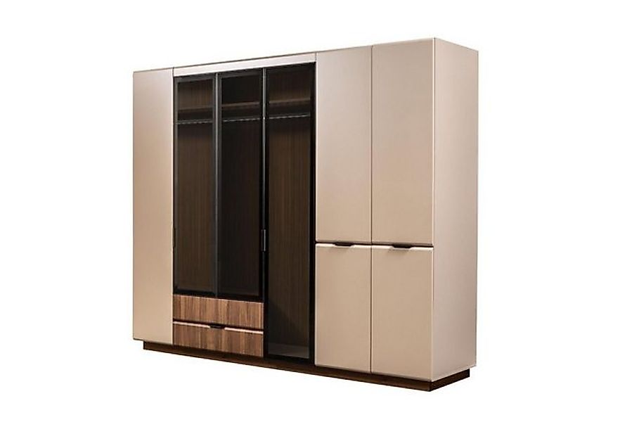 Xlmoebel Bett 5-teiliges Set für ein Doppelbett mit Beistelltischen in Beig günstig online kaufen