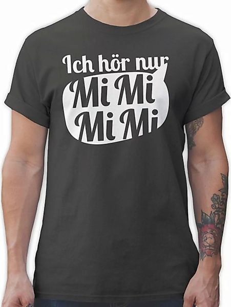 Shirtracer T-Shirt Ich hör nur MIMIMI mit Sprechblase - weiß Sprüche Statem günstig online kaufen