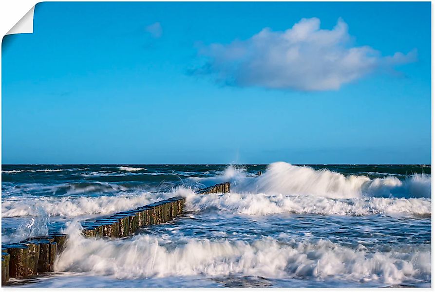 Artland Wandbild "Buhnen an der Küste der Ostsee II", Meer Bilder, (1 St.), günstig online kaufen