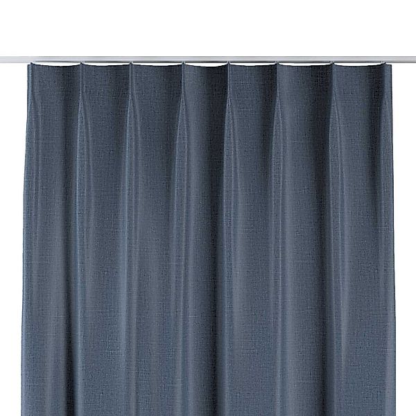 Vorhang mit flämischen 1-er Falten, dunkelblau, Blackout (verdunkelnd) (269 günstig online kaufen
