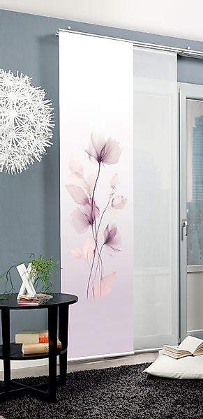 HOME WOHNIDEEN Schiebegardine Schiebegardine BEREKUA, Seidenoptik, günstig online kaufen