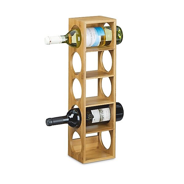 relaxdays Weinregal 2 x Weinregal Bambus günstig online kaufen