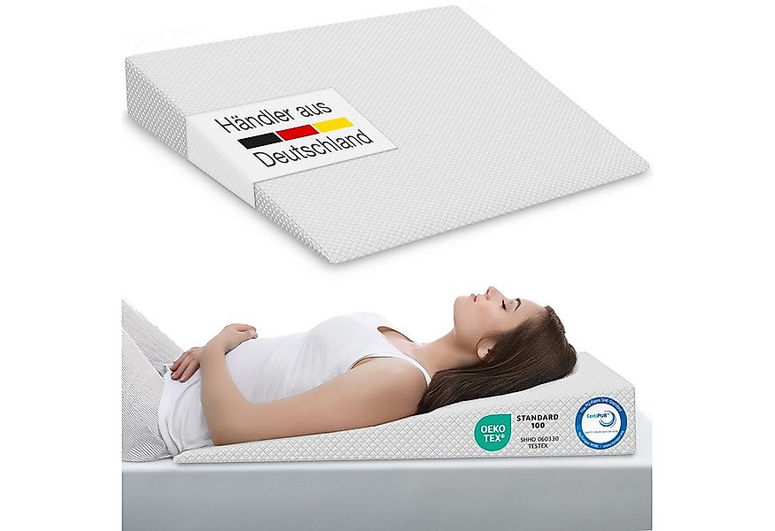 Matratzenkeil / Bettkeilkissen 90x100cm, versch. Größen, Visko, waschbarer günstig online kaufen