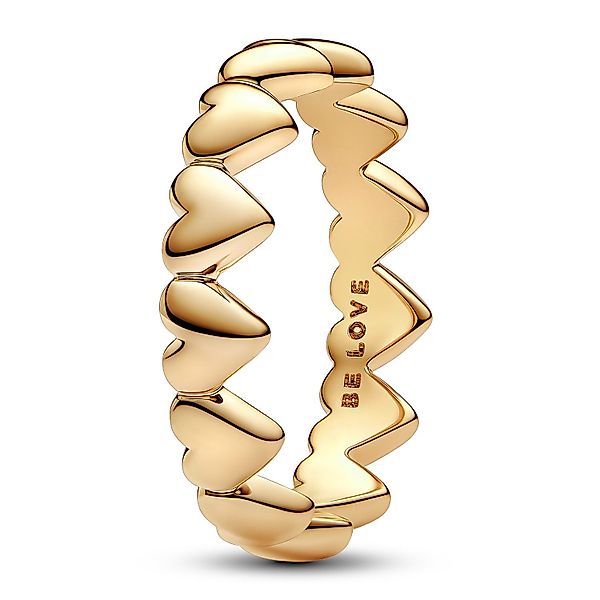 Pandora Fingerring Reihe aus Herzen Goldfarben günstig online kaufen