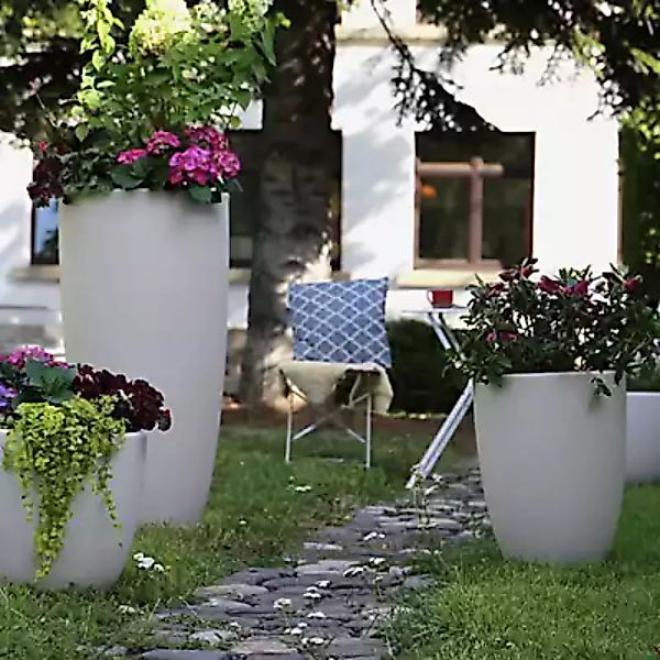 8 seasons design Shining Curvy Pot Bodenleuchte, grau - ø49 x H.100 cm - in günstig online kaufen