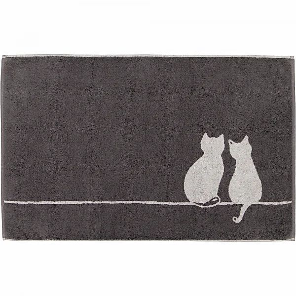 Cawö Badematten CUTE CATS You & Me 6263 - Farbe: basalt/platin - 77 - 50x80 günstig online kaufen