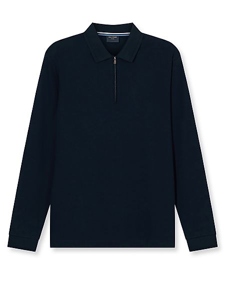 OLYMP Langarm-Poloshirt unifarben, Polokragen, regular fit, günstig online kaufen