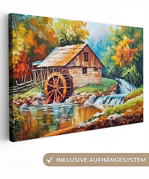 OneMillionCanvasses® Leinwandbild Landschaft - Malerei - Zuhause - Kunst - günstig online kaufen