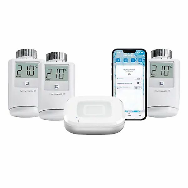 Homematic IP Heizkörperthermostat »Starter Bundle Heizen für 3 Heizkörper« günstig online kaufen