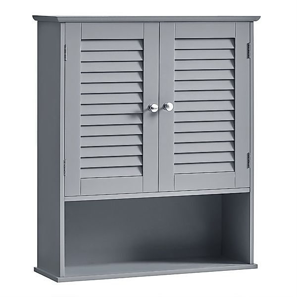VASAGLE Hängeschrank Badezimmerschrank Wandschrank Lamellentüren und günstig online kaufen