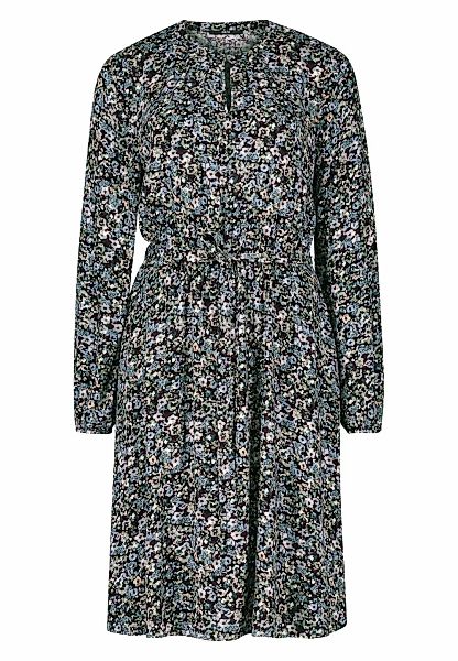 Zero Druckkleid zero Crêpe-Kleid mit Blumenprint Volant günstig online kaufen