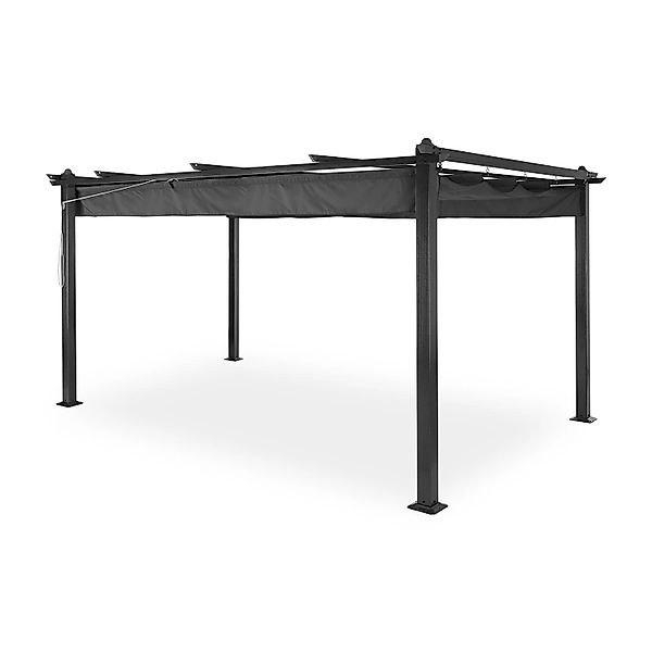 Blumfeldt Pantheon Pergola Vordach Gartenpavillon 3x4 m Aluminium Sonnendac günstig online kaufen