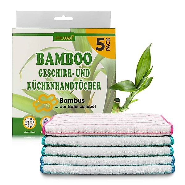 Muxel Geschirrtuch MUXEL Bambus Tücher - günstig online kaufen