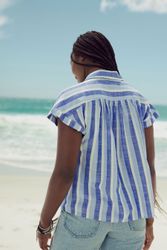 Next Kurzarmhemd Kurzarmbluse mit Leinenanteil (1-tlg) günstig online kaufen