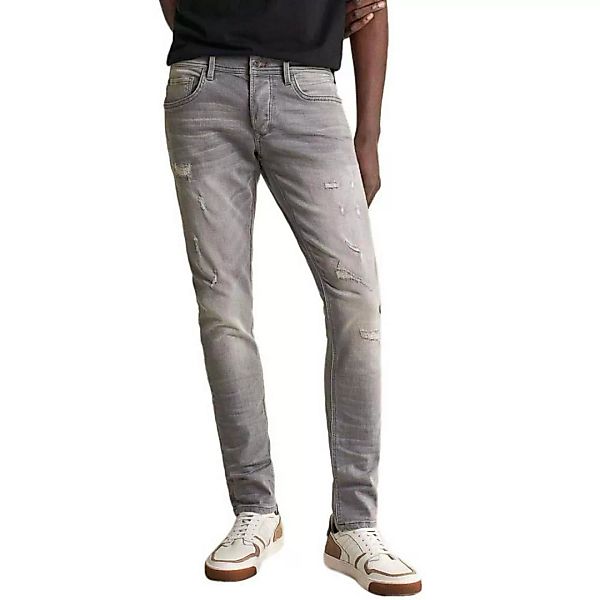 Salsa Jeans Clash Skinny Zerrissene Joggingjeans 34 Gray günstig online kaufen