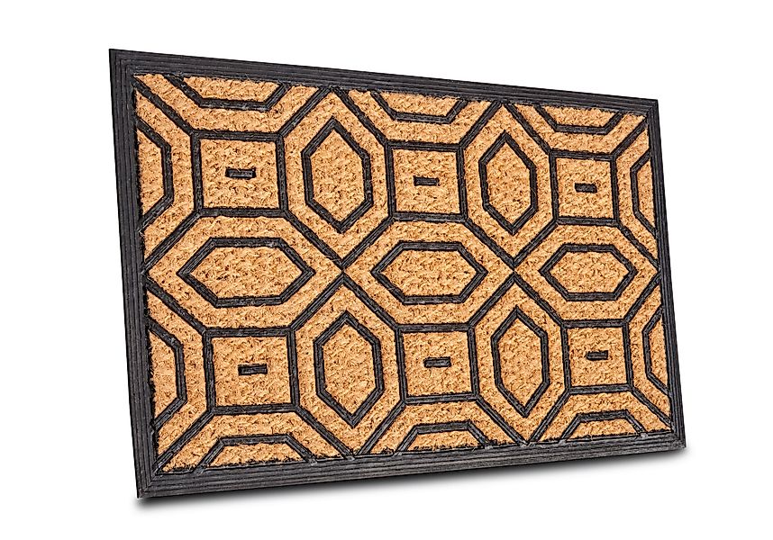 HANSE Home Fußmatte "Mix Mats Gummi Kokos Diamonds, Türmatte" rechteckig 8 günstig online kaufen