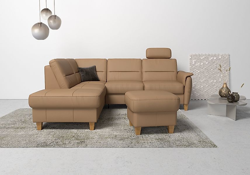 Home affaire Ecksofa Palmera L-Form, Federkern, günstig online kaufen