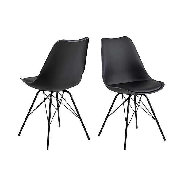 ebuy24 Erin Esszimmerstuhl Schwarz Metall Schwarz günstig online kaufen