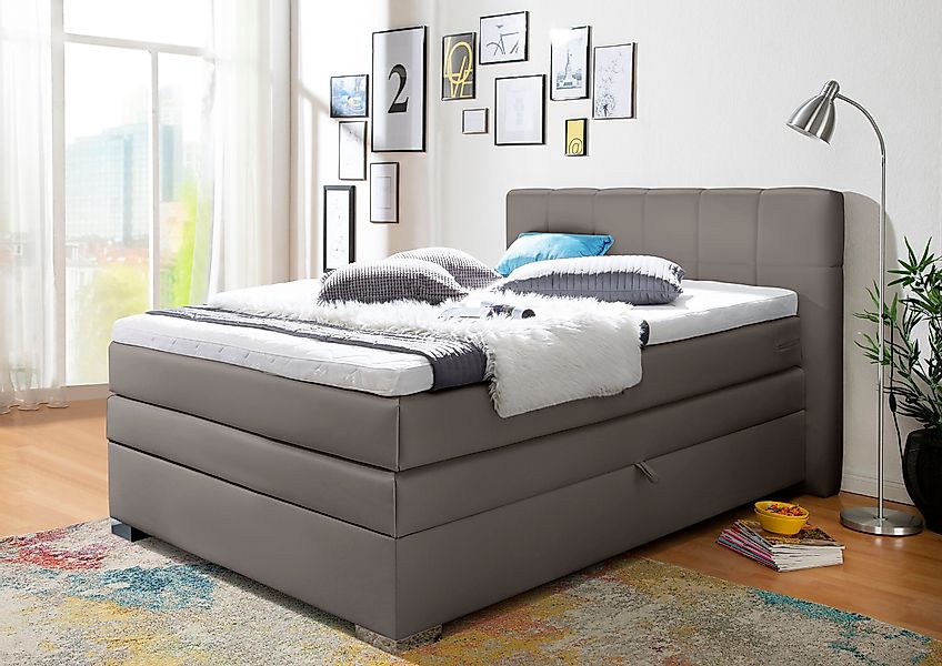INOSIGN Boxspringbett "Airdrie", inkl. Bettkasten und Topper günstig online kaufen