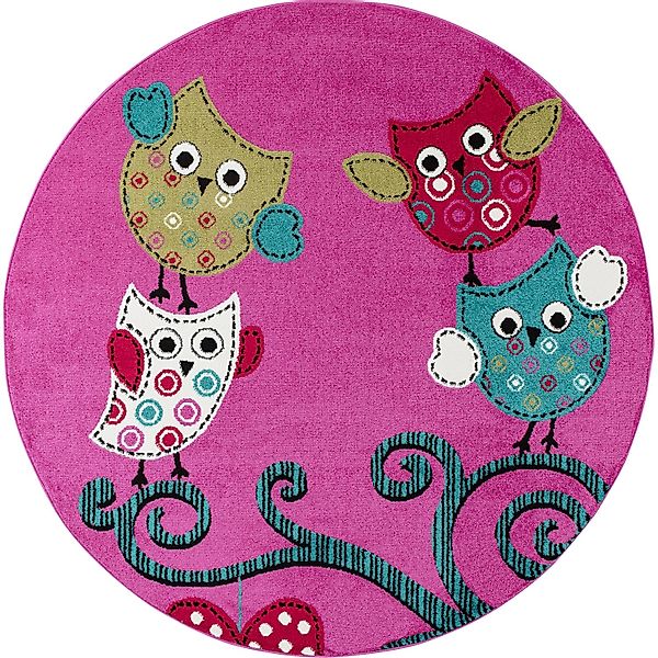 Ayyildiz Kinderteppich Kids 420 Violett Ø 120 cm günstig online kaufen