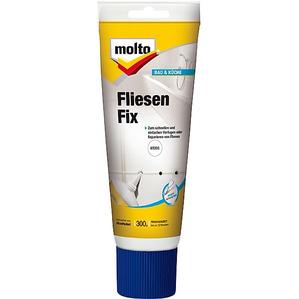Molto Fliesenkleber Fliesenfix Molto 300g Fugen und Reparieren Fliesen Weiß günstig online kaufen