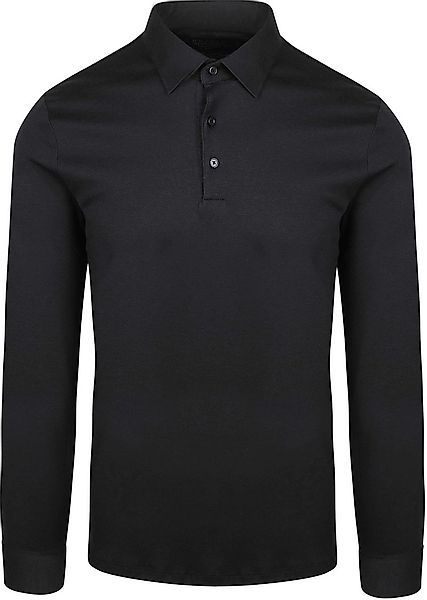 Desoto Longsleeve Poloshirt Essential Black - Größe L günstig online kaufen