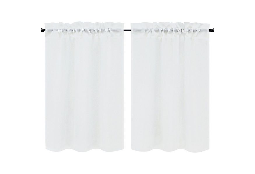 Joyswahl Scheibengardine (2 St), Kräuselband, halbtransparent, Kurzstores L günstig online kaufen