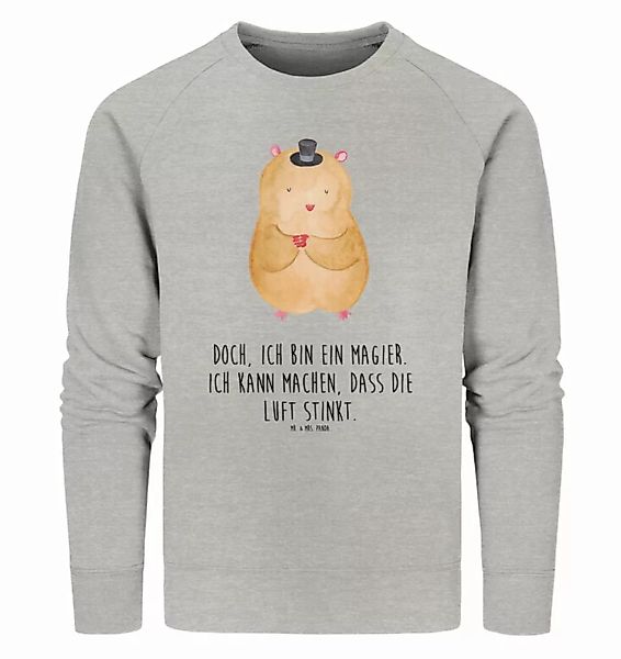 Mr. & Mrs. Panda Longpullover Größe L Hamster Hut - Heather Grey - Geschenk günstig online kaufen