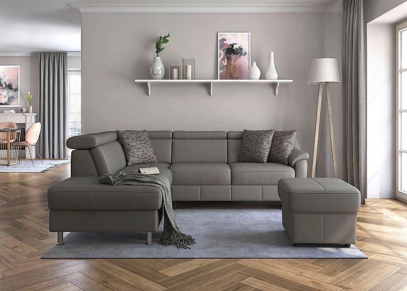 sit&more Ecksofa Freetown L-Form, inklusive Kopfteilverstellung günstig online kaufen