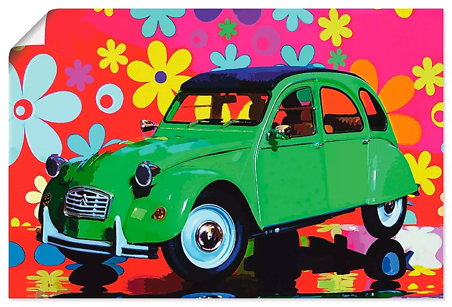 Artland Wandbild "CitroÃ"n 2CV grün", Auto, (1 St.), als Alubild, Outdoorbi günstig online kaufen