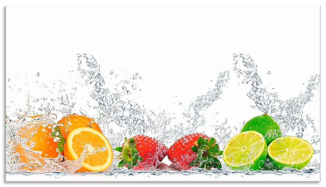 Artland Küchenrückwand "Fruchtig erfrischend gesund Fruchtmix" Alu Spritzsc günstig online kaufen